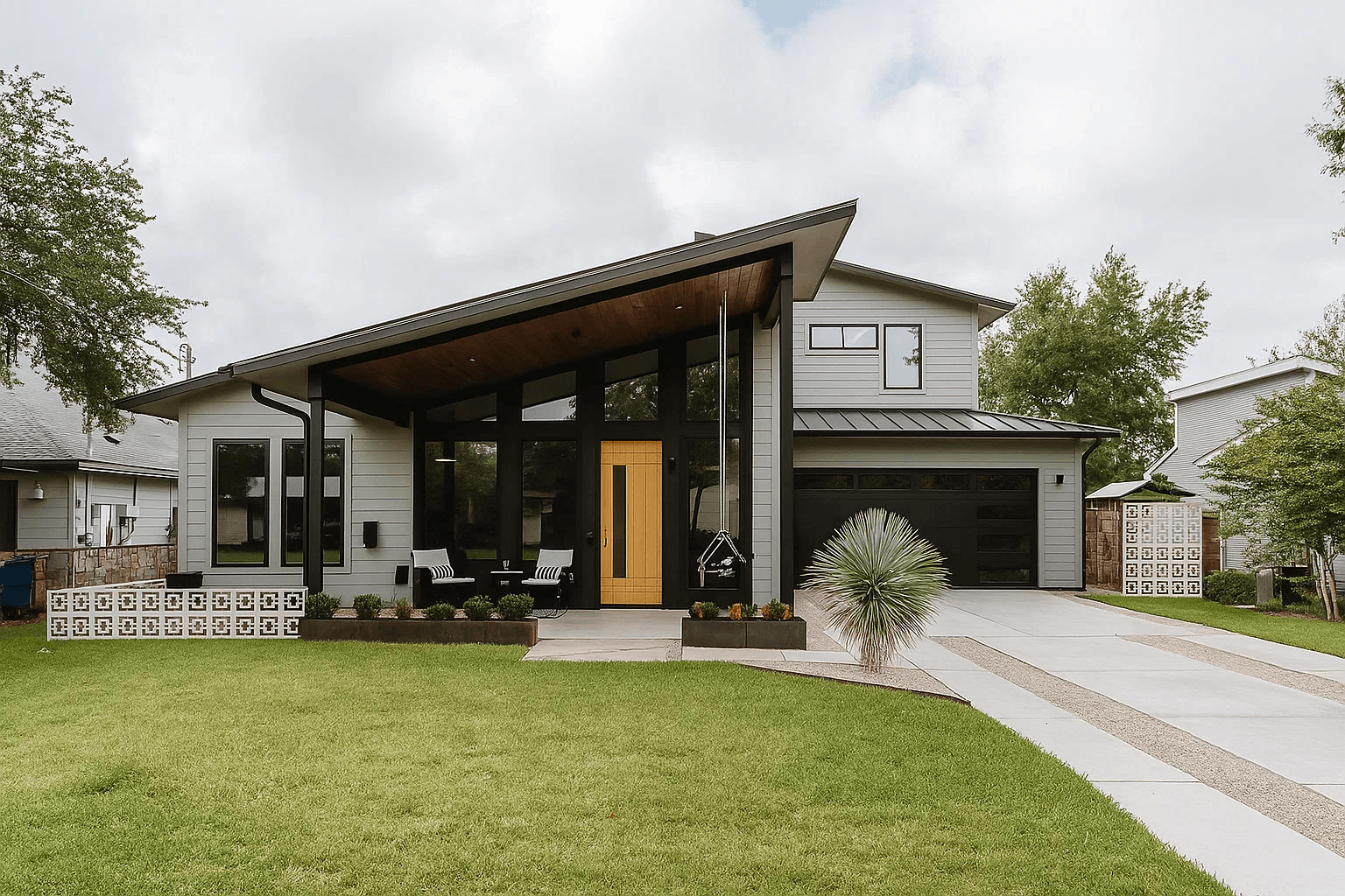 Beautiful home with fresh mailbox